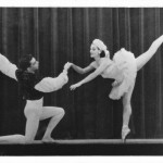 Joey Harris with Mia Slavenska in pas de deux from Coppelia, Ballet Variante on U.S. Tour. Courtesy of Don Hewitt Archives.